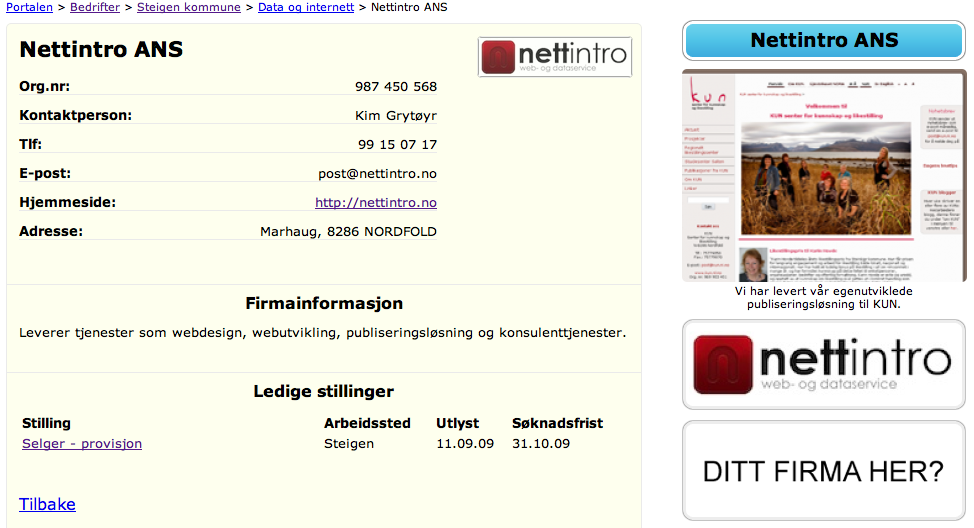 Eksempel på infoside (nivå 4) Eksempel på infoside (nivå 4)